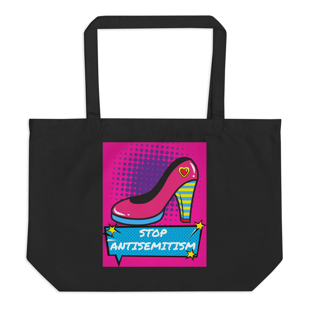 Pop Art Style | Antisemitism | Large Organic Tote Bag