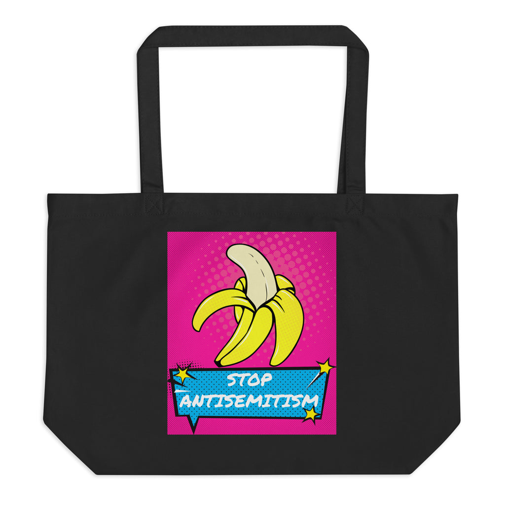 Pop Art Style | Antisemitism | Large Organic Tote Bag Jouparty