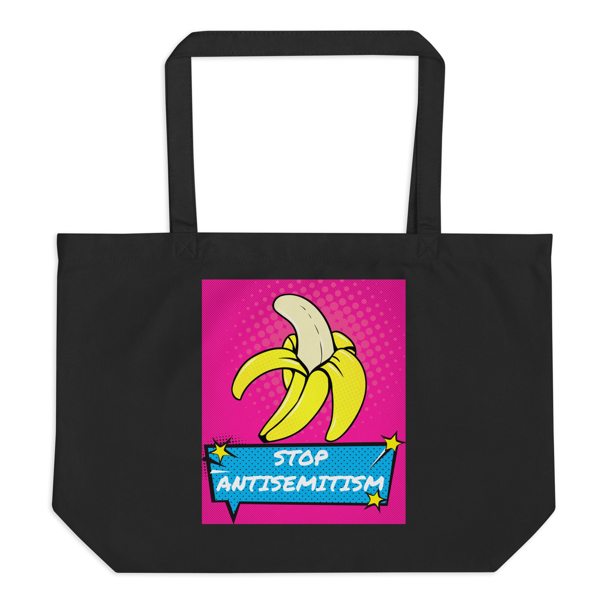Pop Art Style | Antisemitism | Large Organic Tote Bag Jouparty