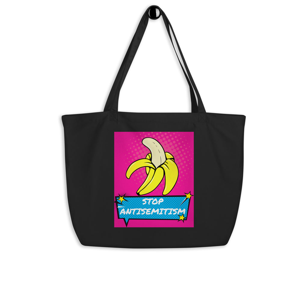 Pop Art Style | Antisemitism | Large Organic Tote Bag Jouparty