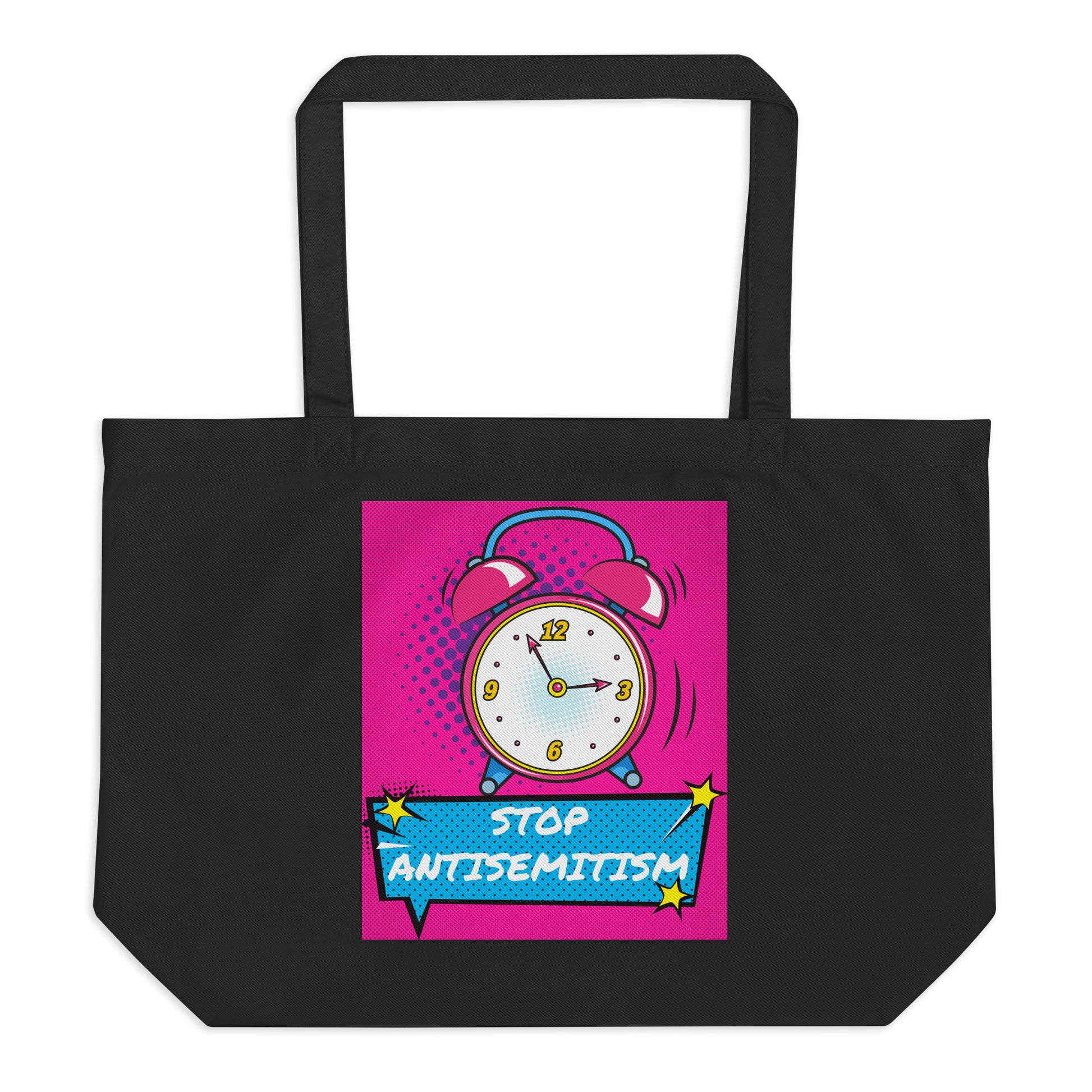 Pop Art Style | Antisemitism | Large Organic Tote Bag Jouparty