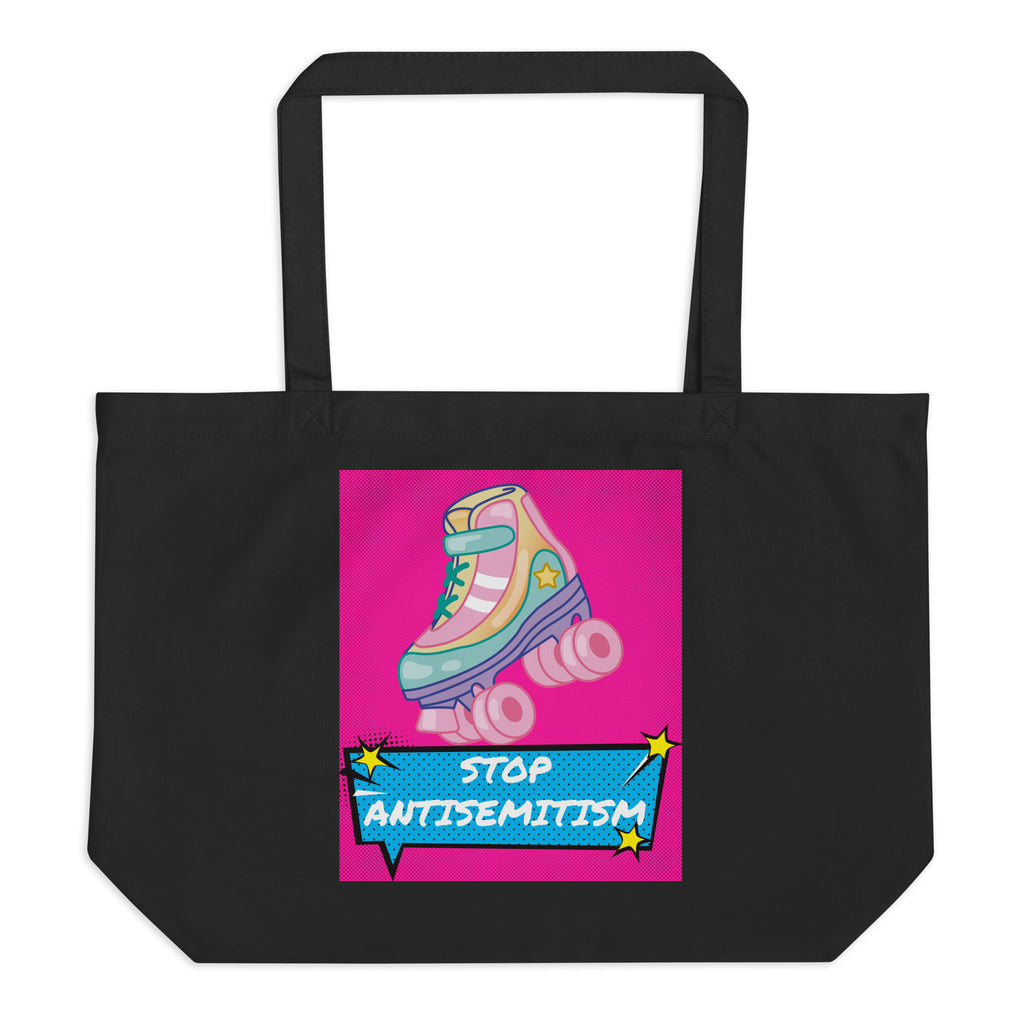 Pop Art Style | Antisemitism | Large Organic Tote Bag