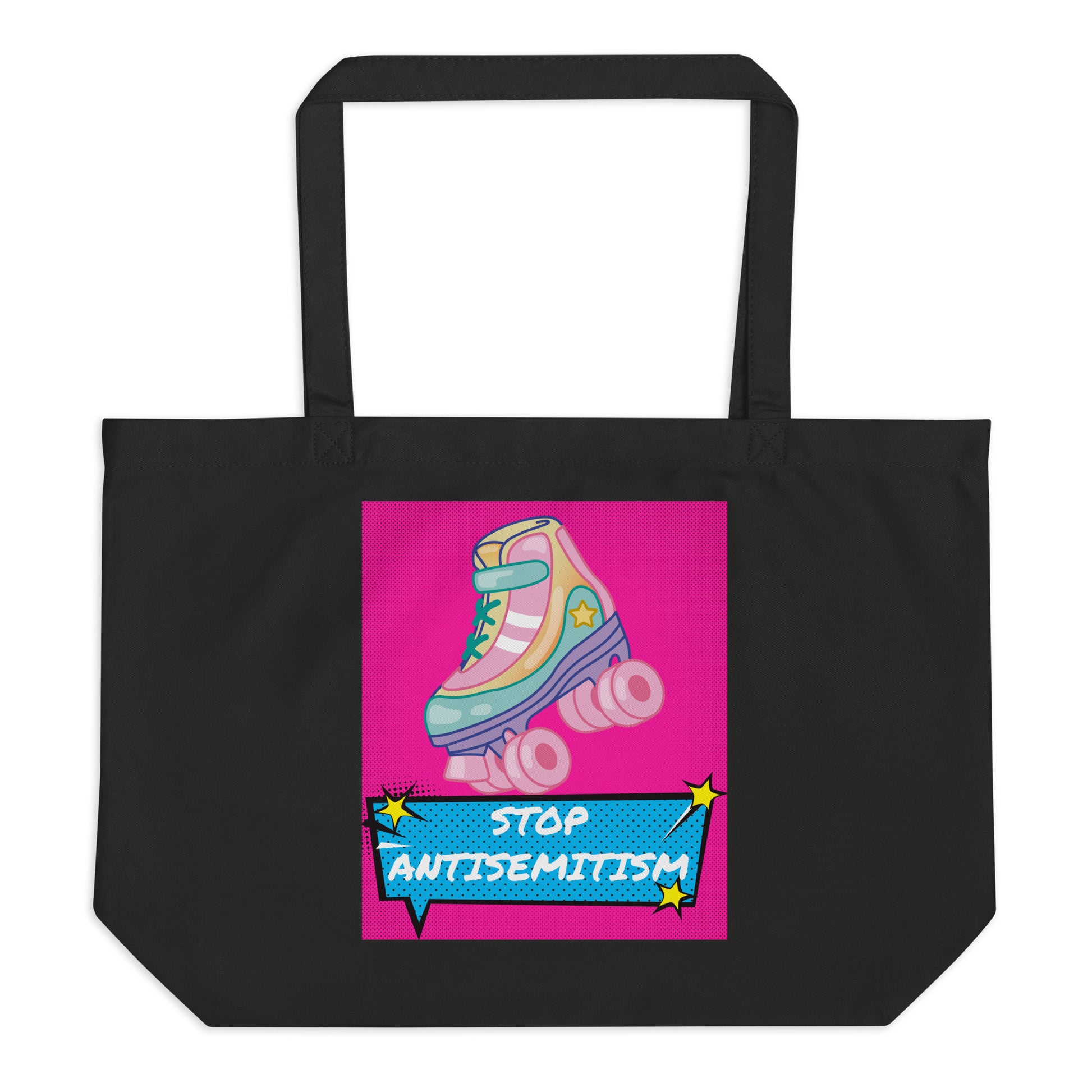 Pop Art Style | Antisemitism | Large Organic Tote Bag