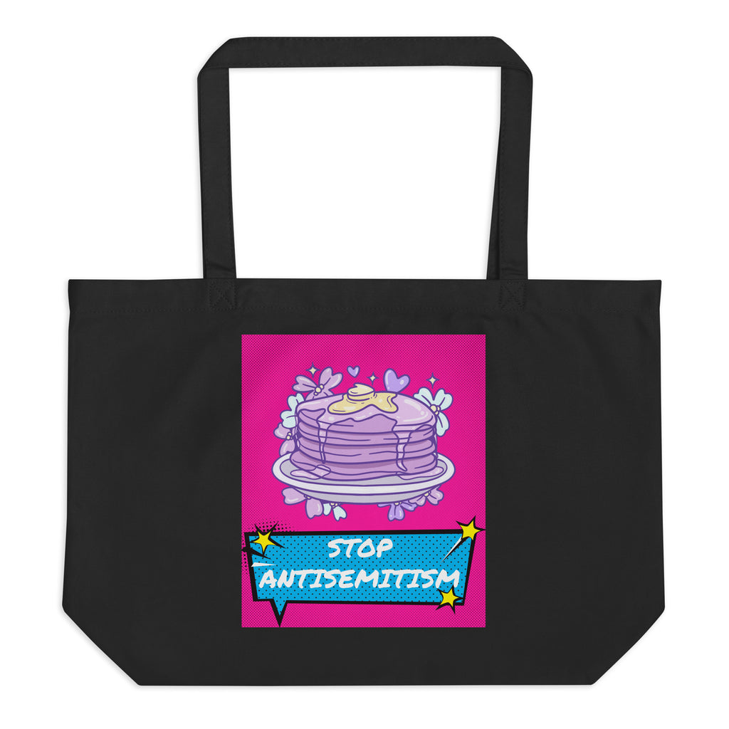 Pop Art Style | Antisemitism | Large Organic Tote Bag Jouparty