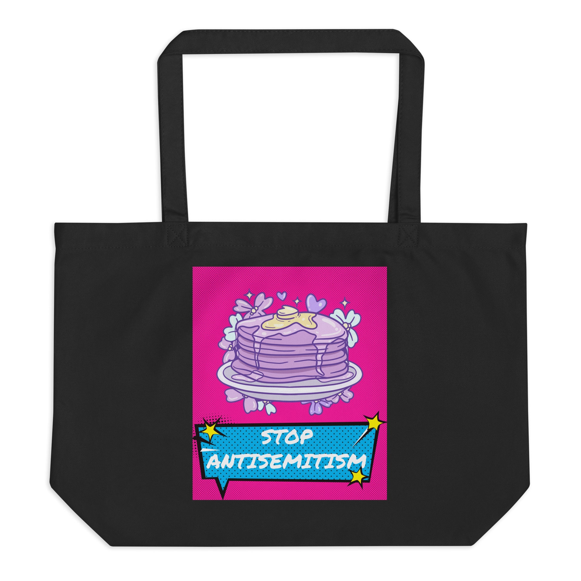 Pop Art Style | Antisemitism | Large Organic Tote Bag Jouparty