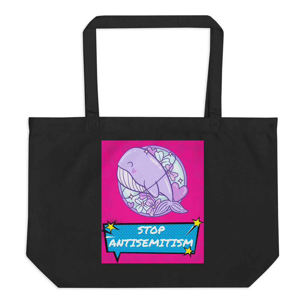 Pop Art Style | Antisemitism | Large Organic Tote Bag Jouparty