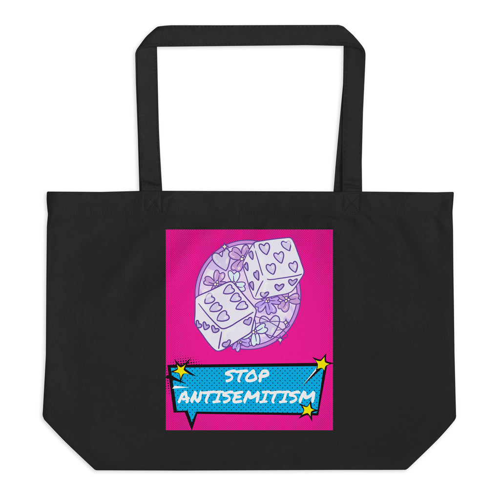 Pop Art Style | Antisemitism | Large Organic Tote Bag