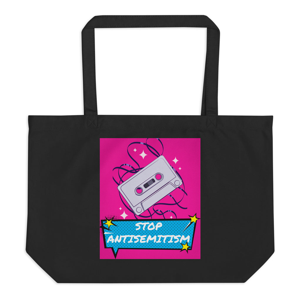 Pop Art Style | Antisemitism | Large Organic Tote Bag Jouparty