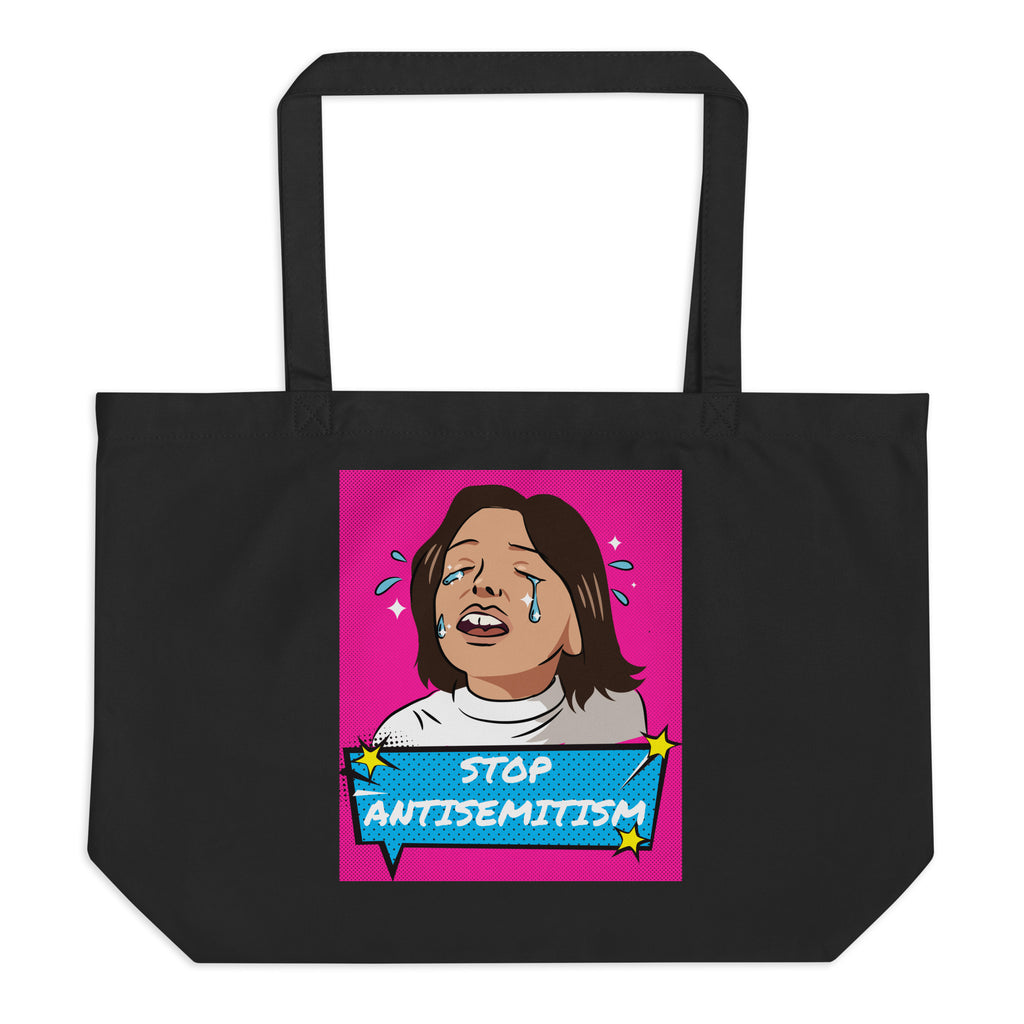 Pop Art Style | Antisemitism | Large Organic Tote Bag Jouparty