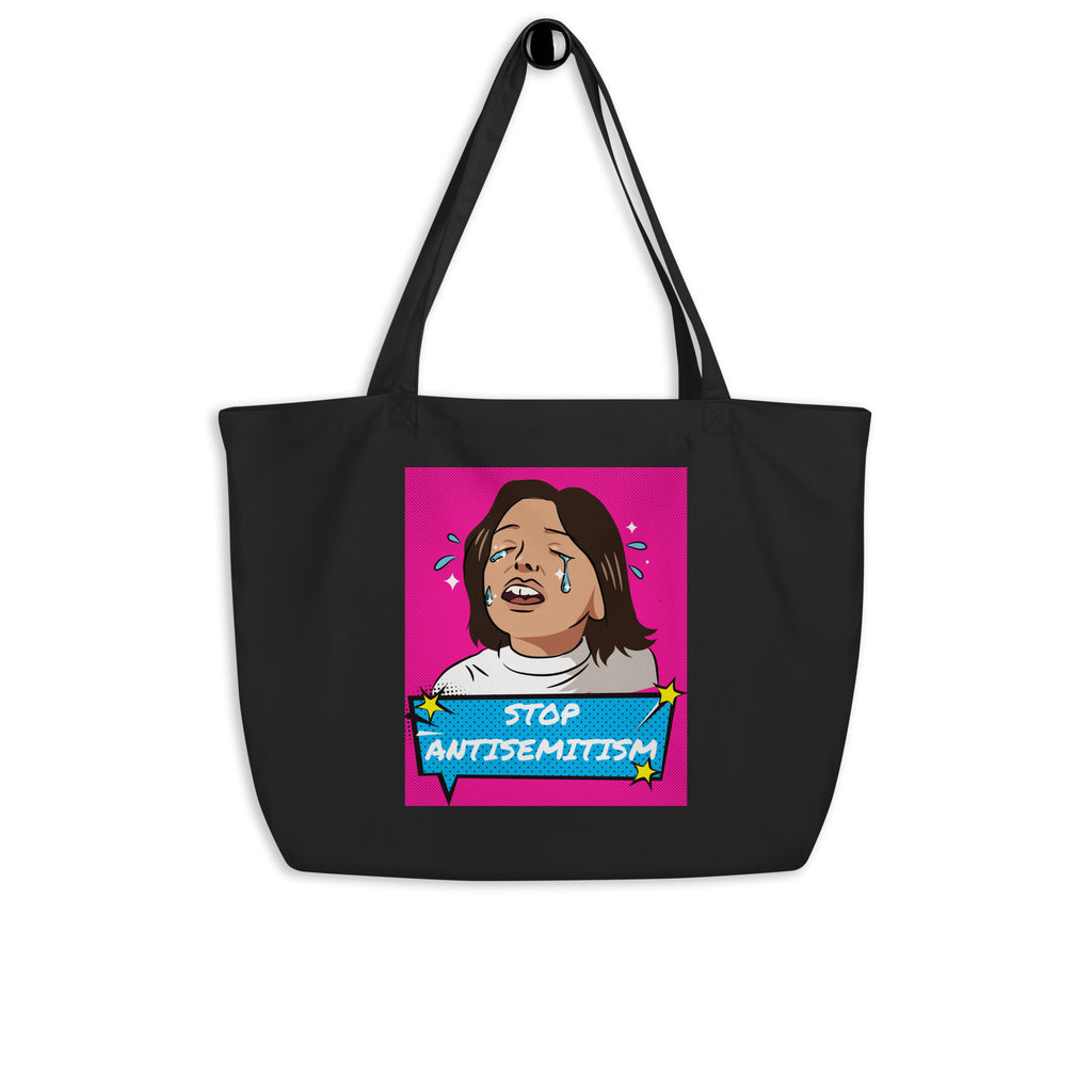 Pop Art Style | Antisemitism | Large Organic Tote Bag Jouparty