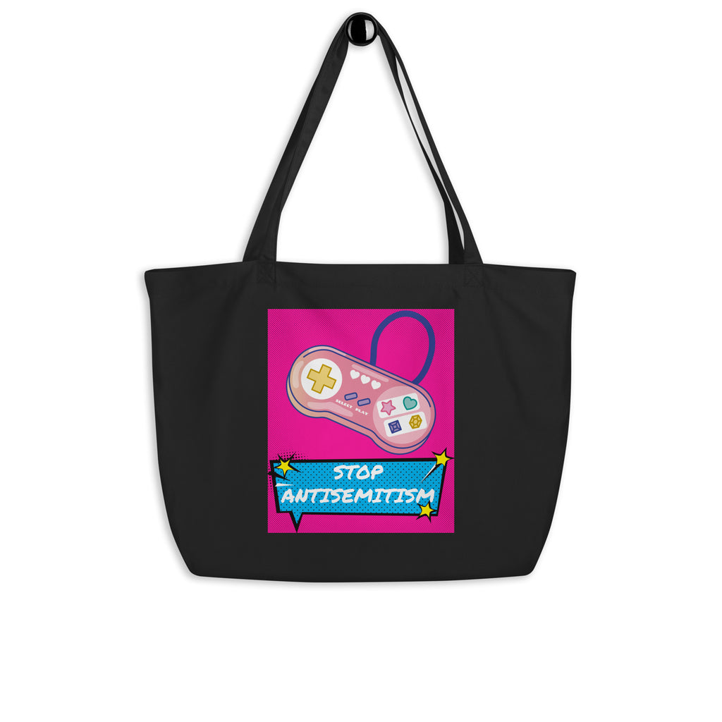 Pop Art Style | Antisemitism | Large Organic Tote Bag Jouparty