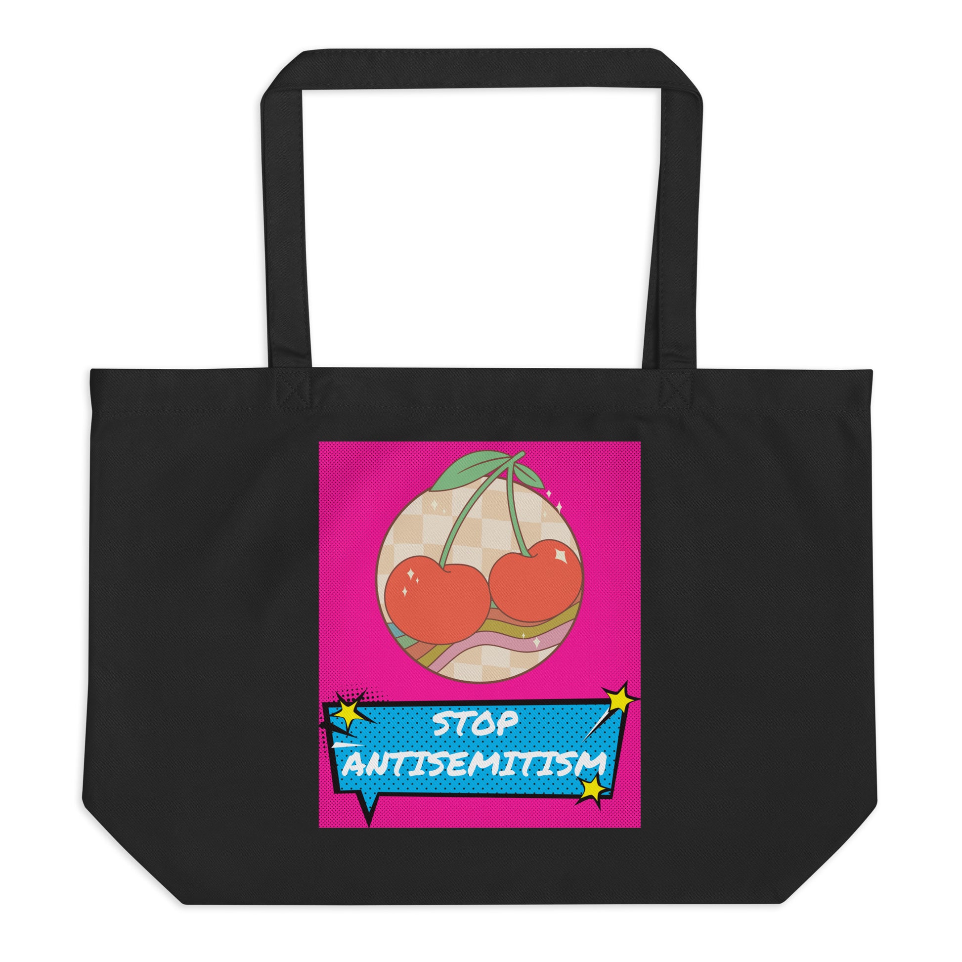 Pop Art Style | Antisemitism | Large Organic Tote Bag Jouparty