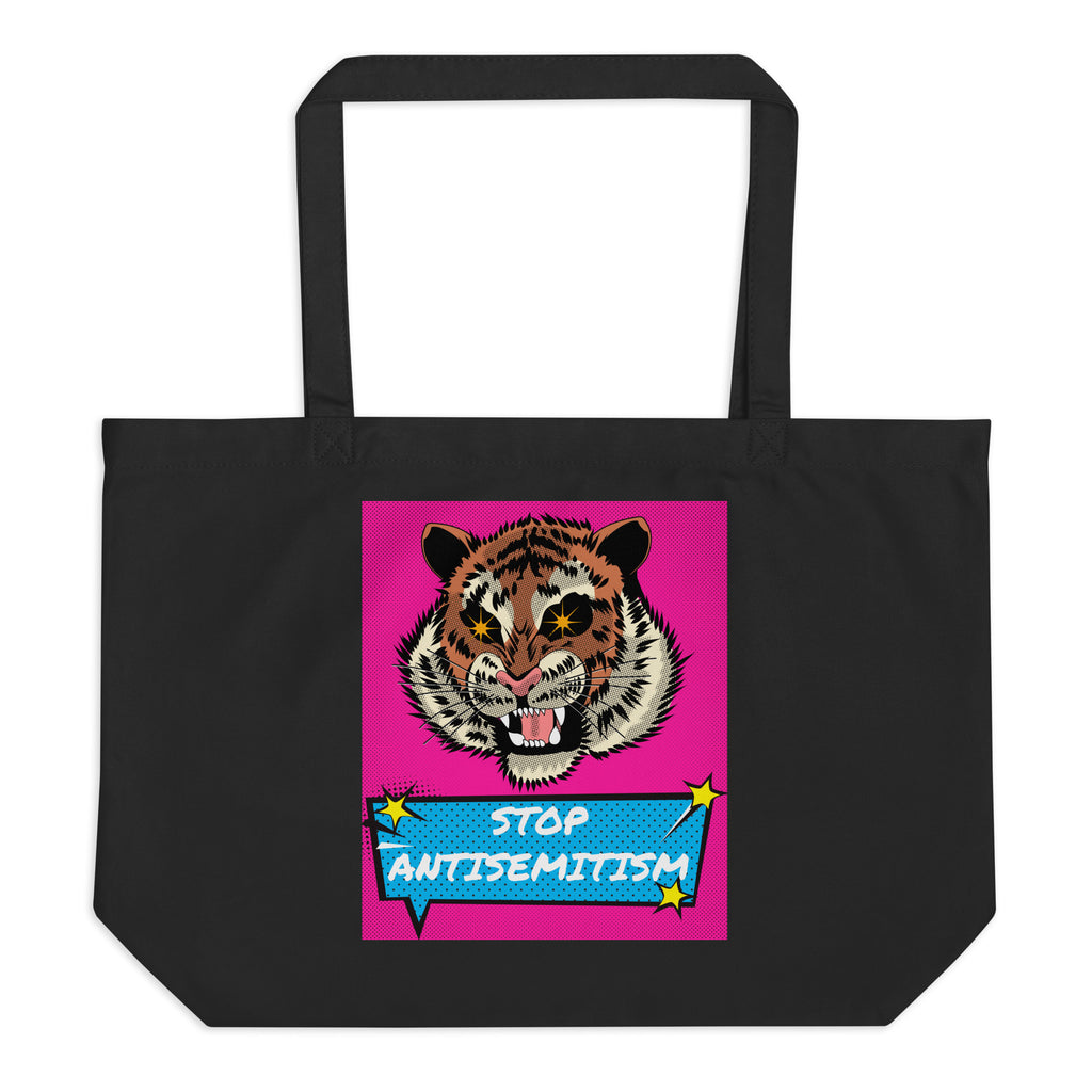 Pop Art Style | Antisemitism | Large Organic Tote Bag