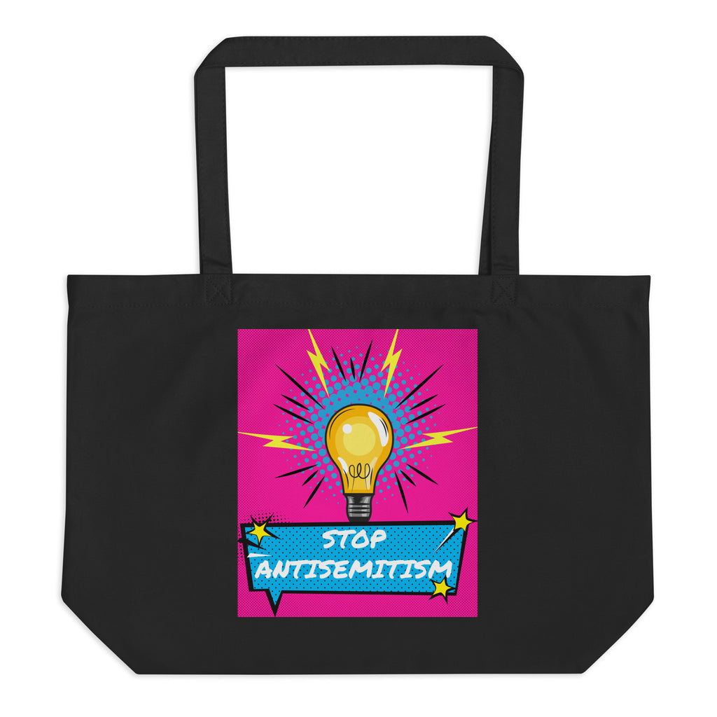 Pop Art Style | Antisemitism | Large Organic Tote Bag