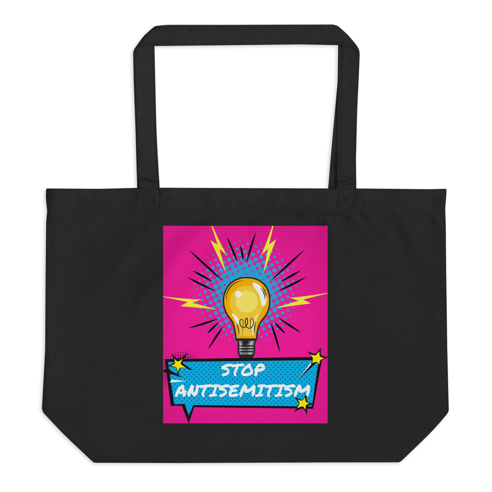 Pop Art Style | Antisemitism | Large Organic Tote Bag