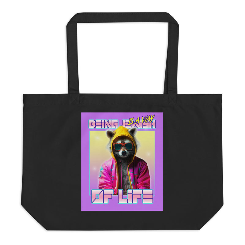 Mr Racoon | Large Organic Tote Bag