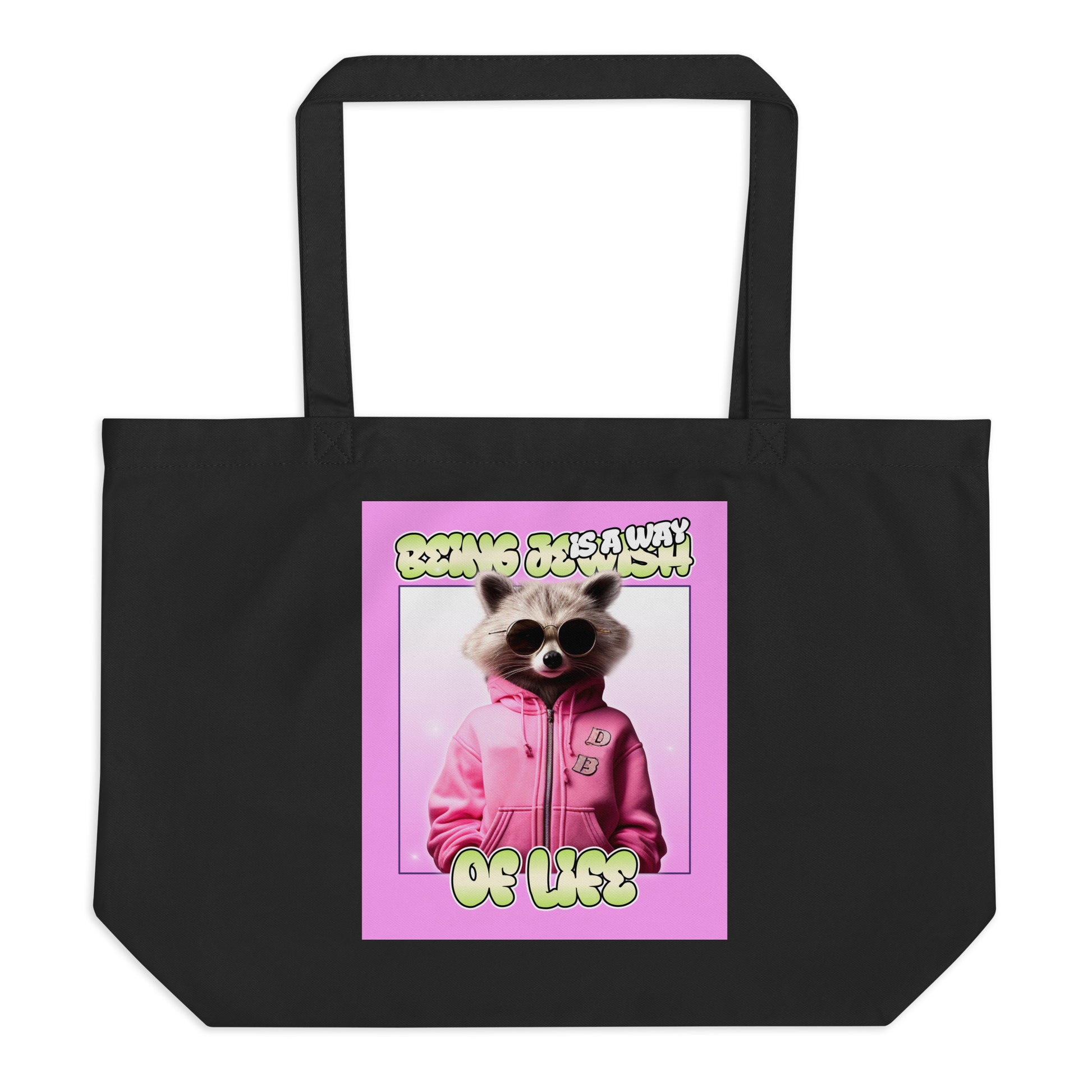 Mr Racoon | Large Organic Tote Bag