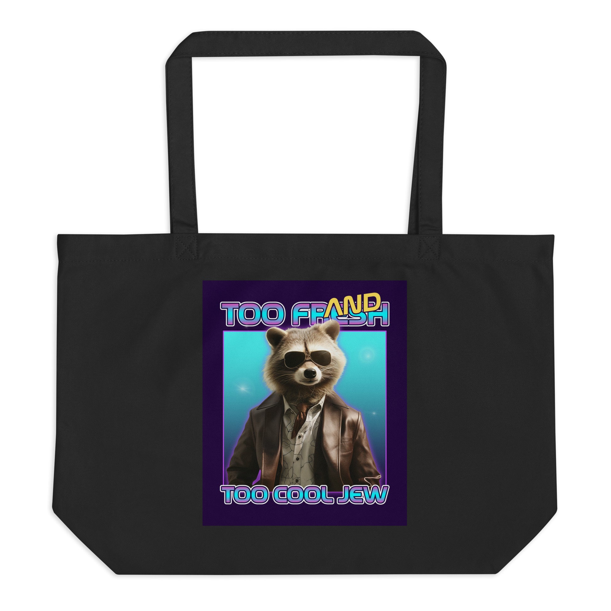 Mr Racoon | Large Organic Tote Bag
