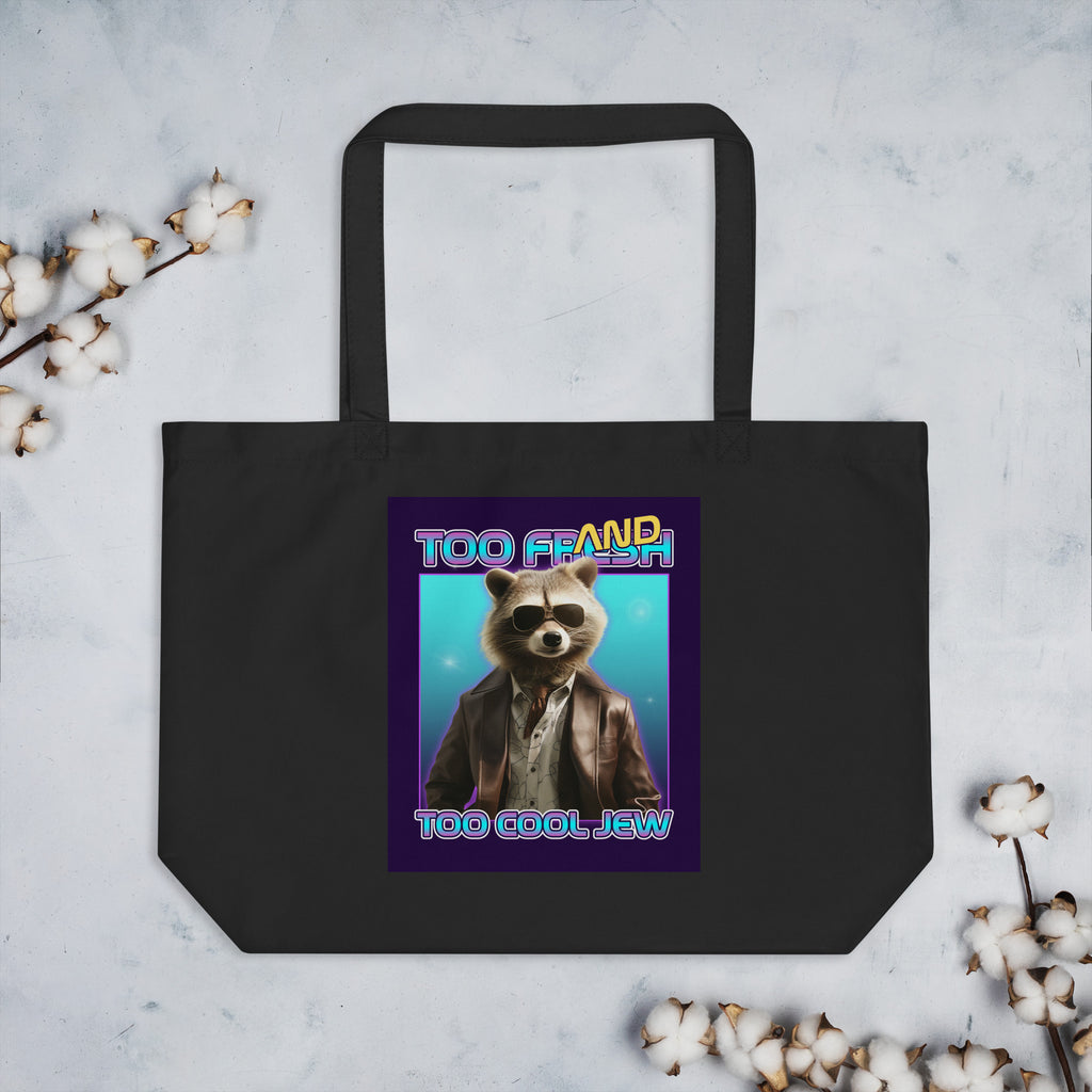 Mr Racoon | Large Organic Tote Bag