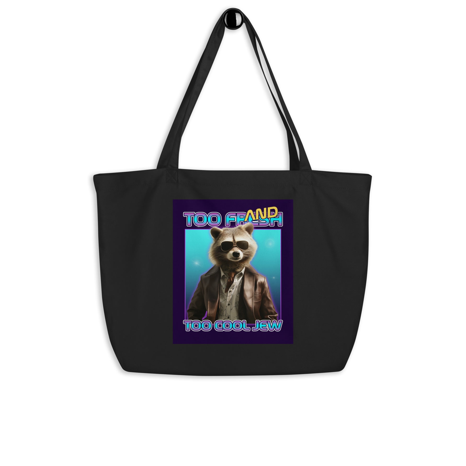 Mr Racoon | Large Organic Tote Bag