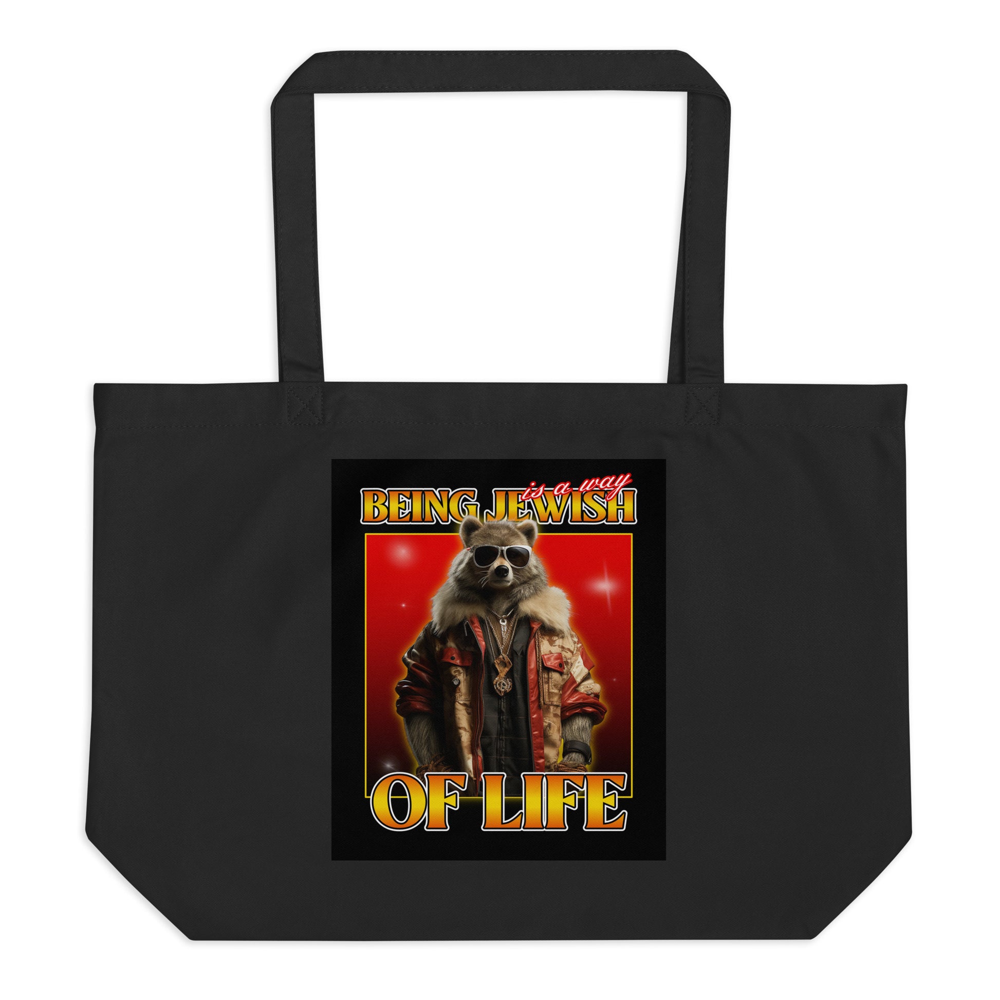 Mr Racoon | Large Organic Tote Bag