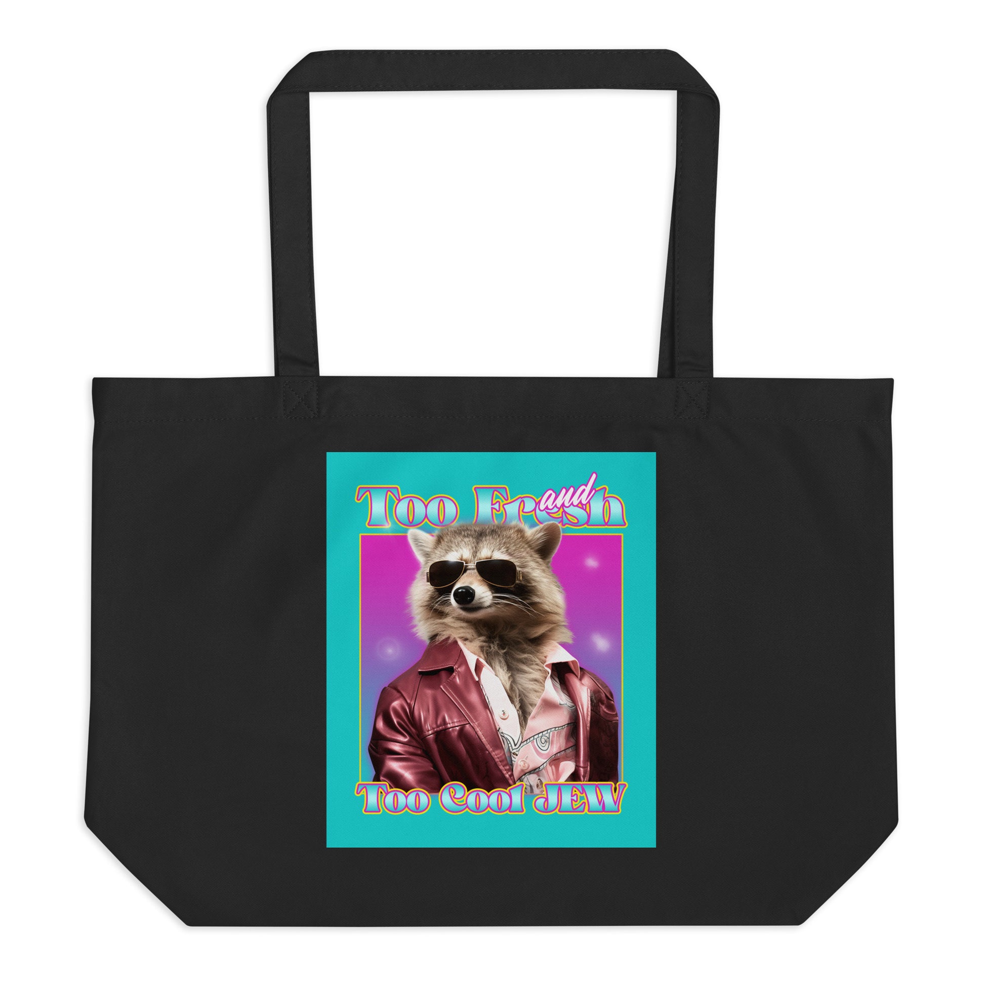 Mr Racoon | Large Organic Tote Bag