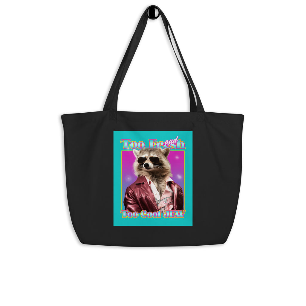 Mr Racoon | Large Organic Tote Bag