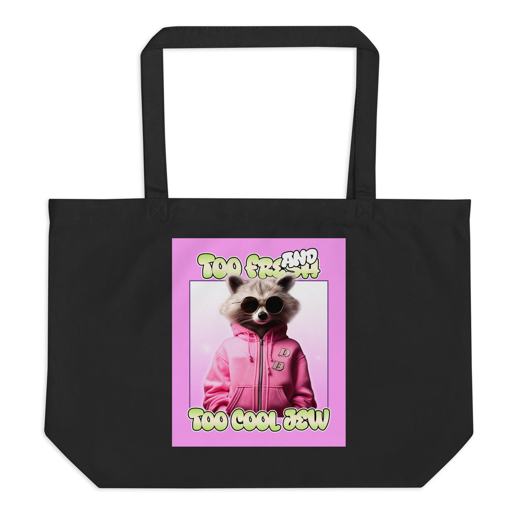Mr Racoon | Large Organic Tote Bag Jouparty
