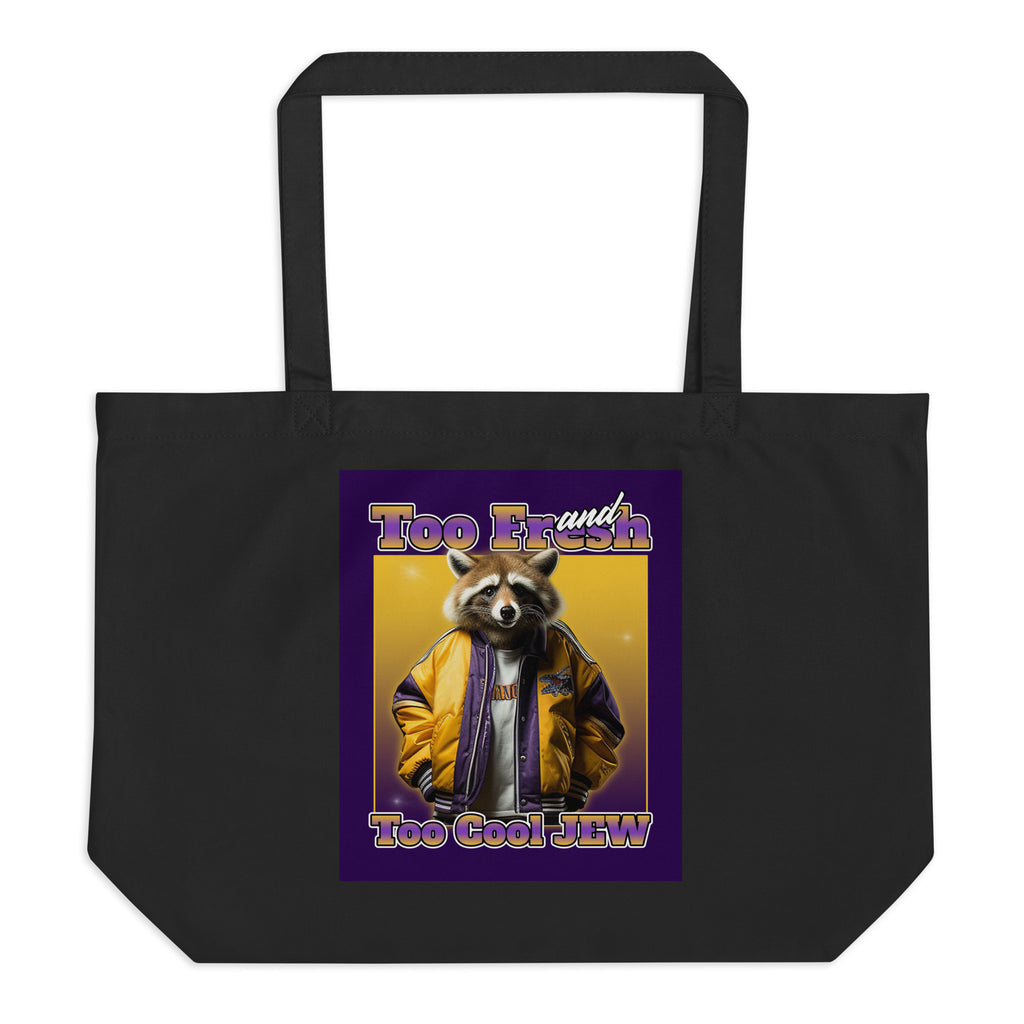 Mr Racoon | Large Organic Tote Bag Jouparty