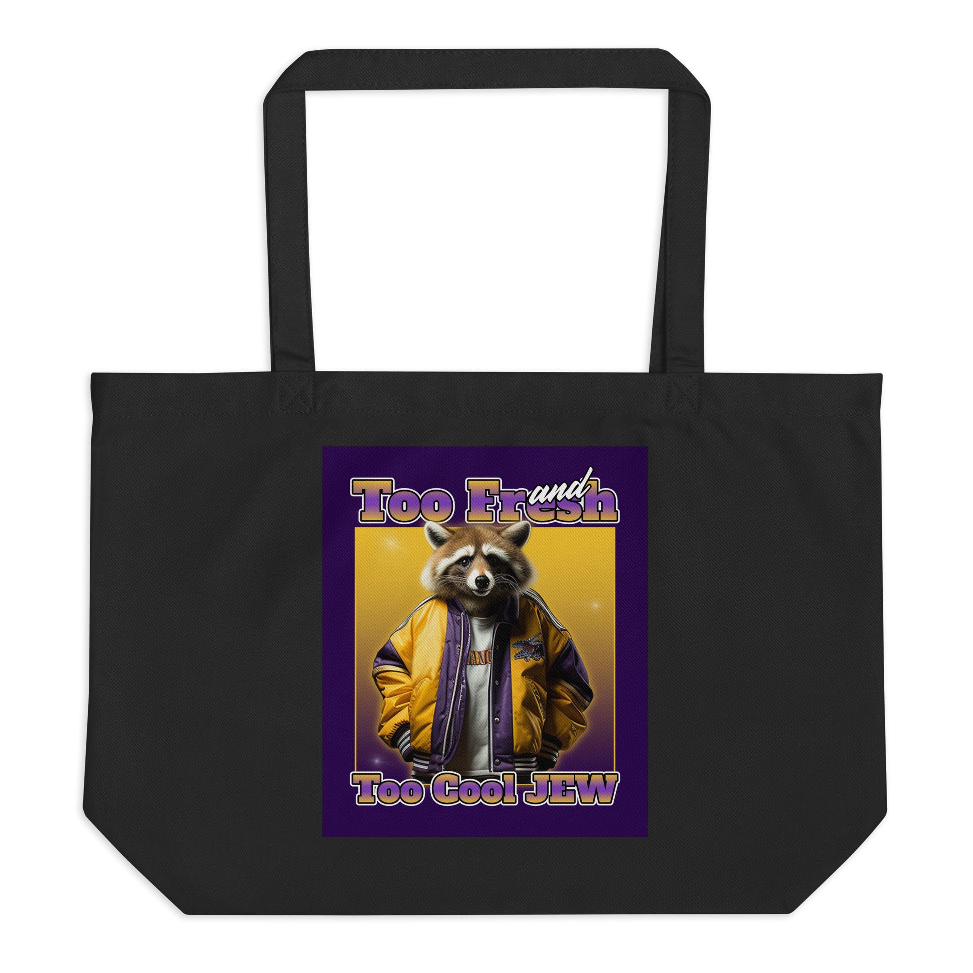Mr Racoon | Large Organic Tote Bag Jouparty