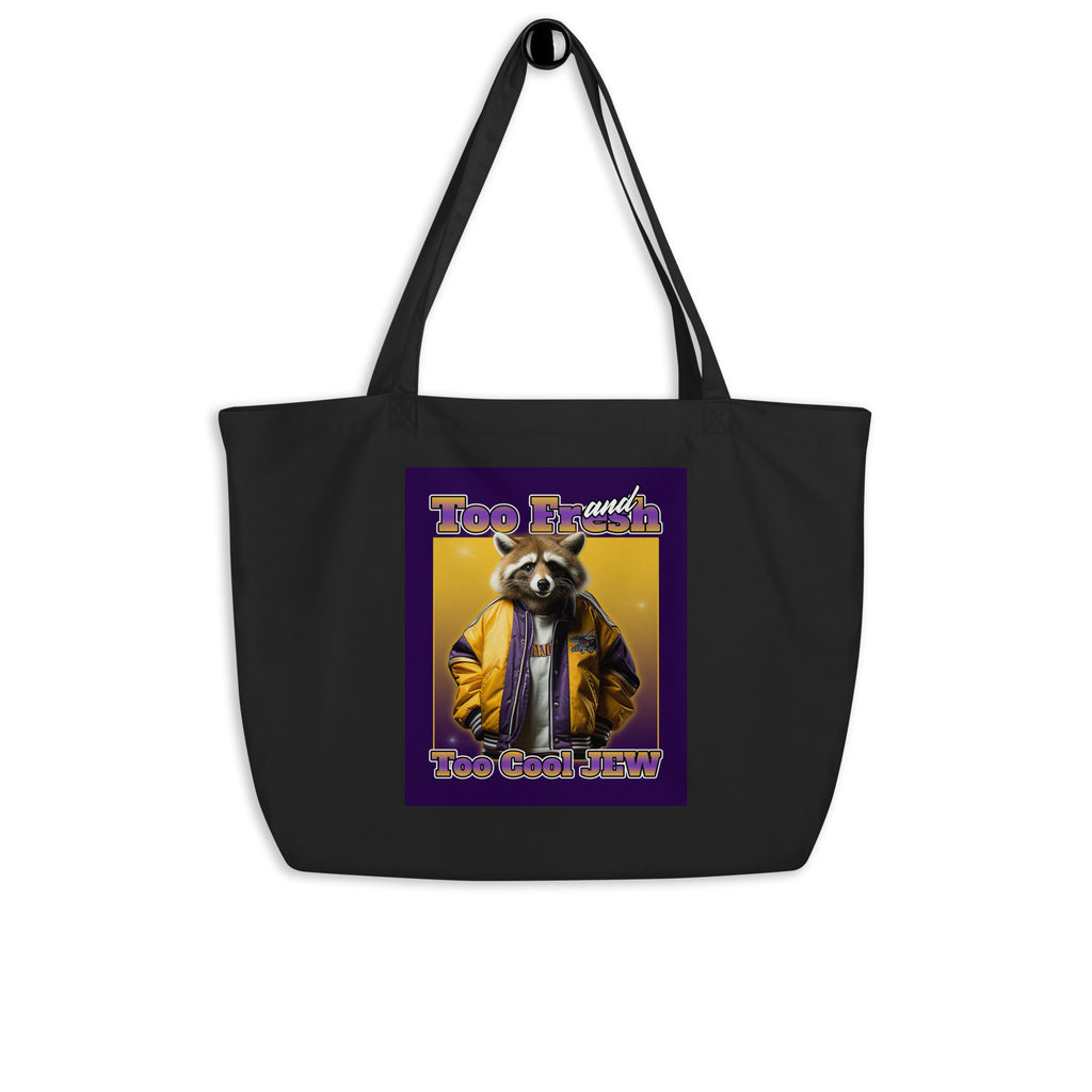 Mr Racoon | Large Organic Tote Bag Jouparty