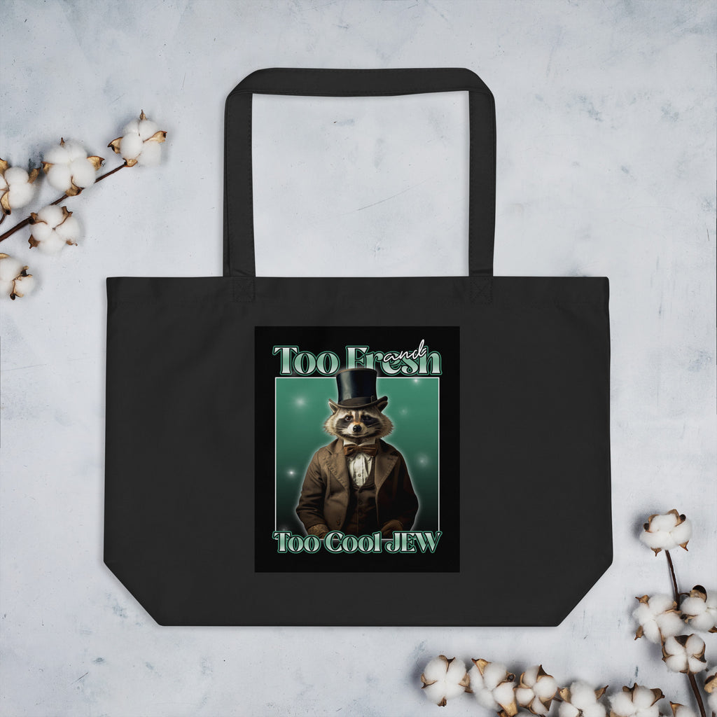 Mr Racoon | Large Organic Tote Bag