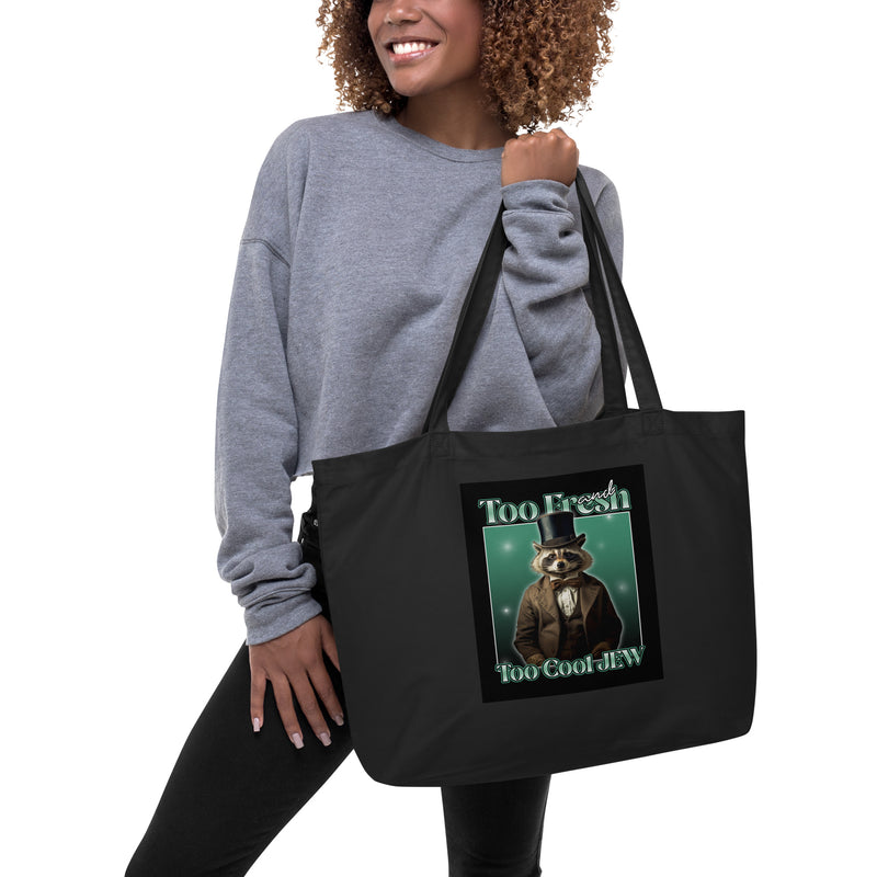Mr Racoon | Large Organic Tote Bag