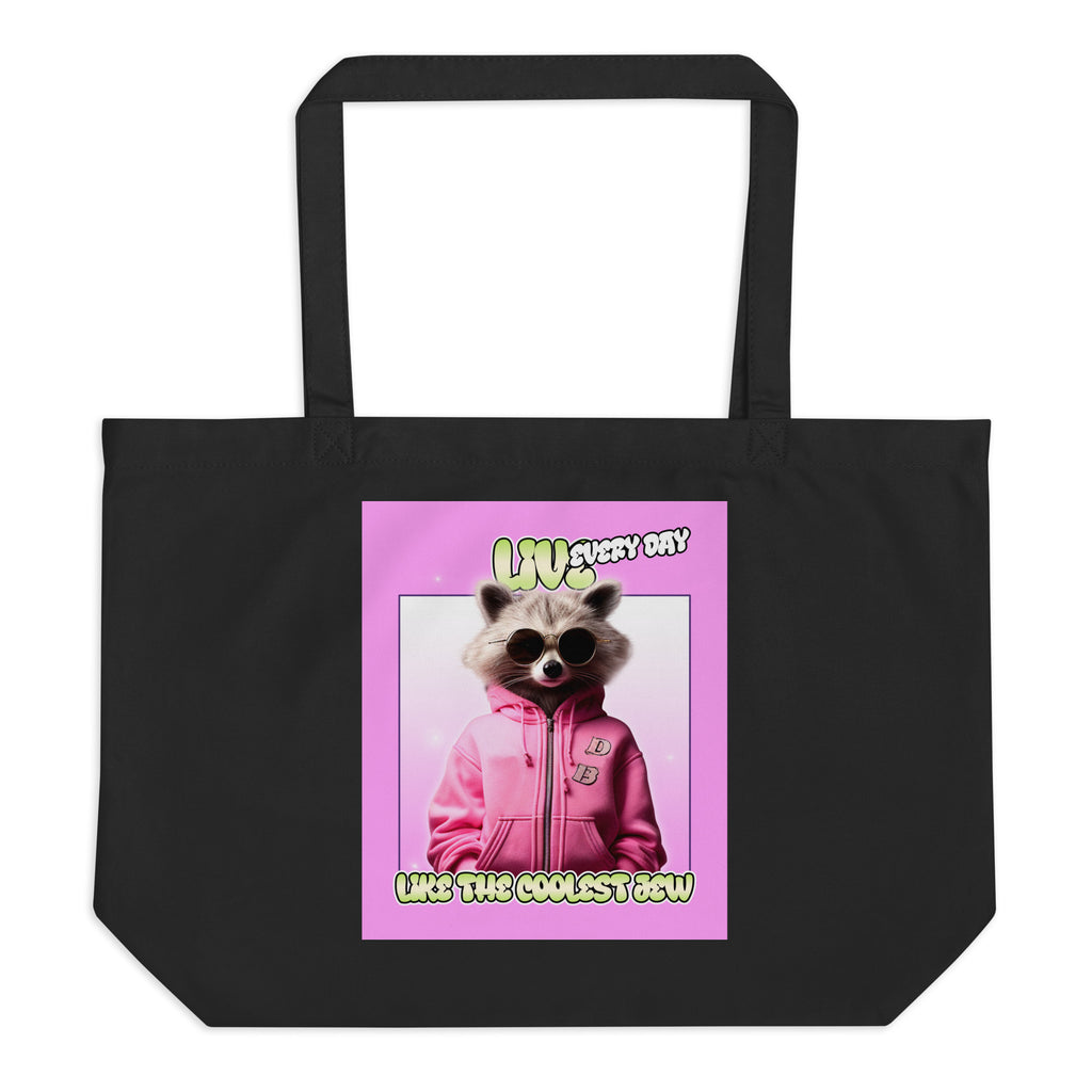 Mr Racoon | Large Organic Tote Bag Jouparty
