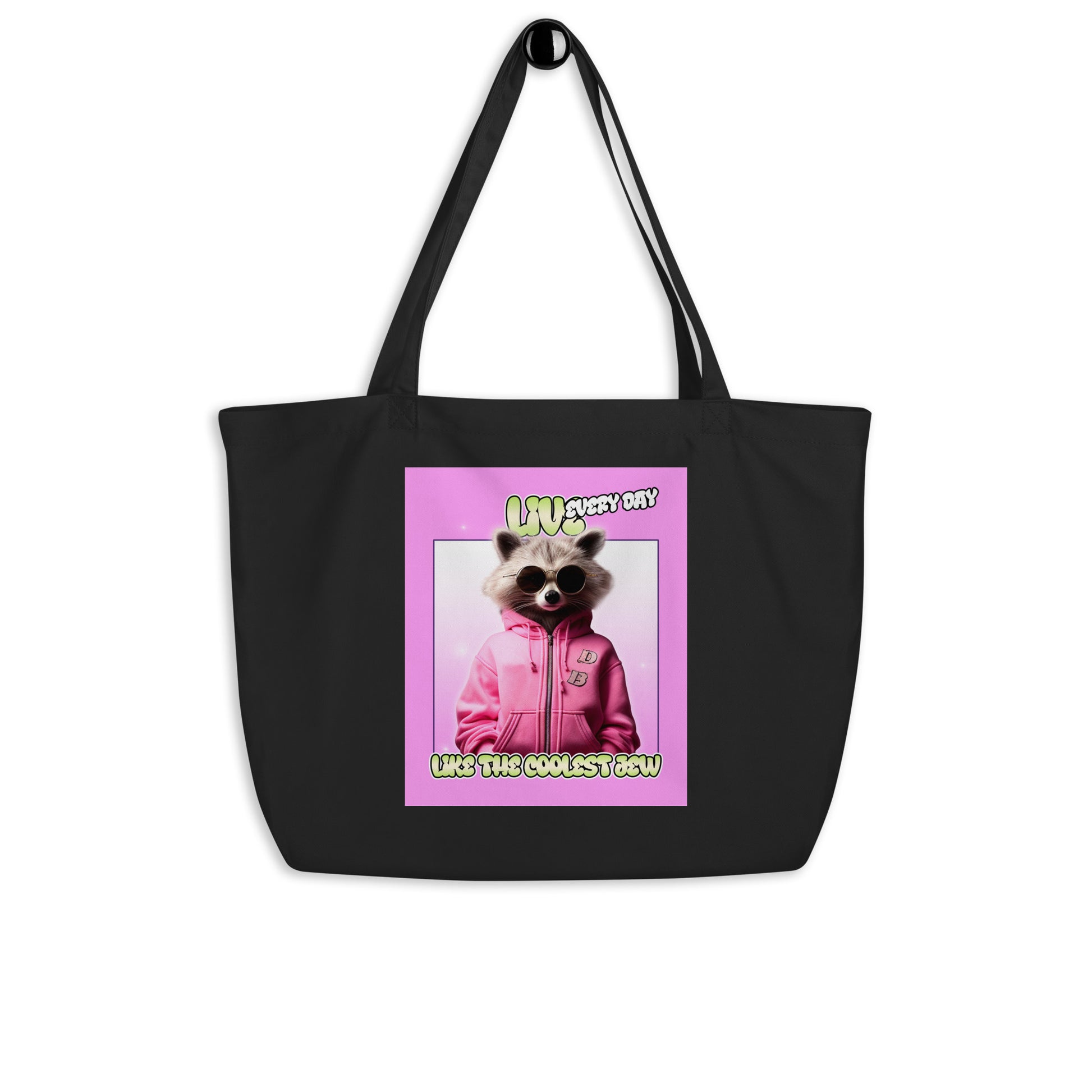 Mr Racoon | Large Organic Tote Bag Jouparty