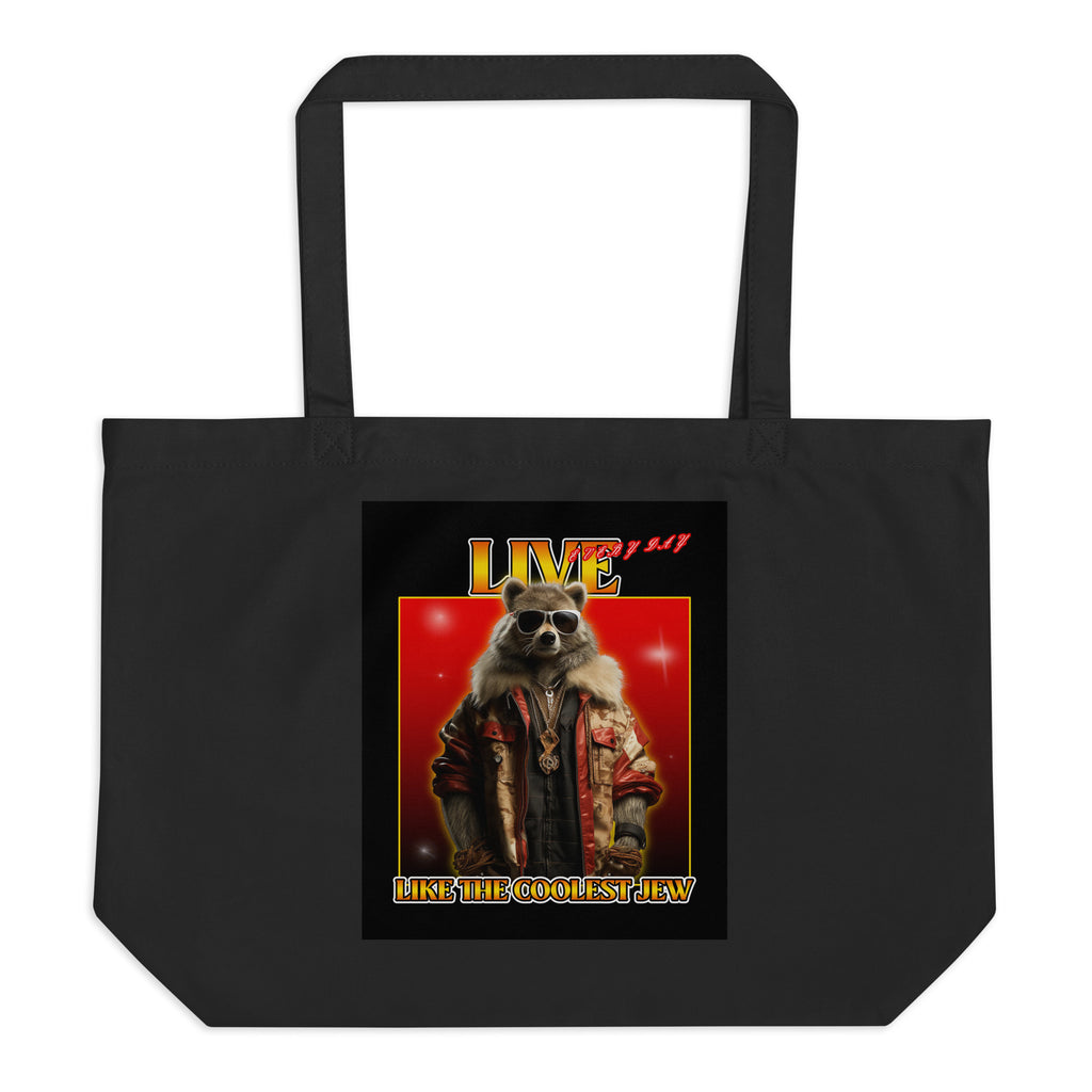 Mr Racoon | Large Organic Tote Bag