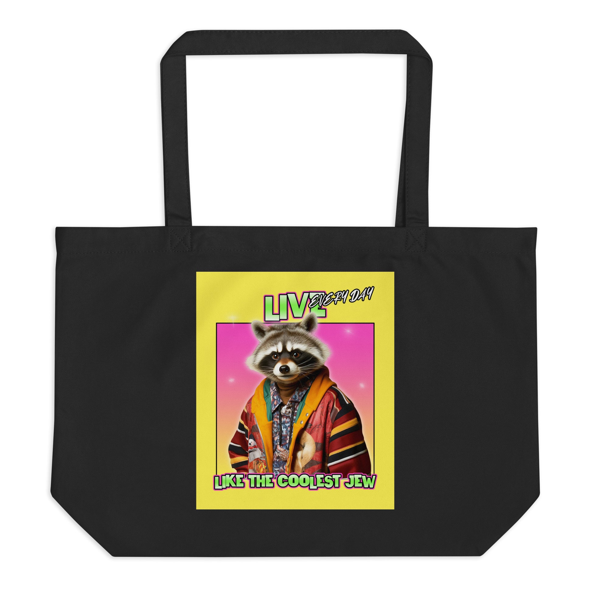 Mr Racoon | Large Organic Tote Bag Jouparty