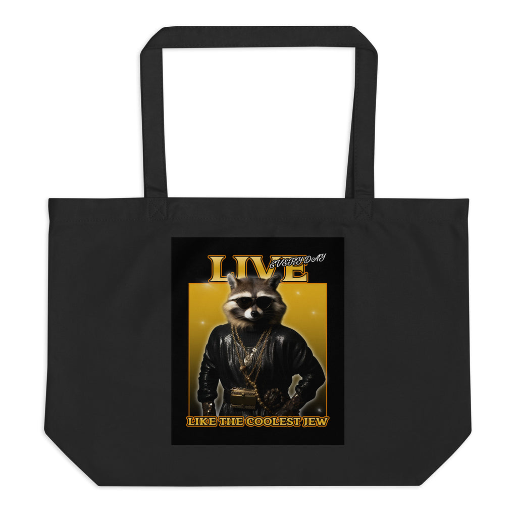 Mr Racoon | Large Organic Tote Bag