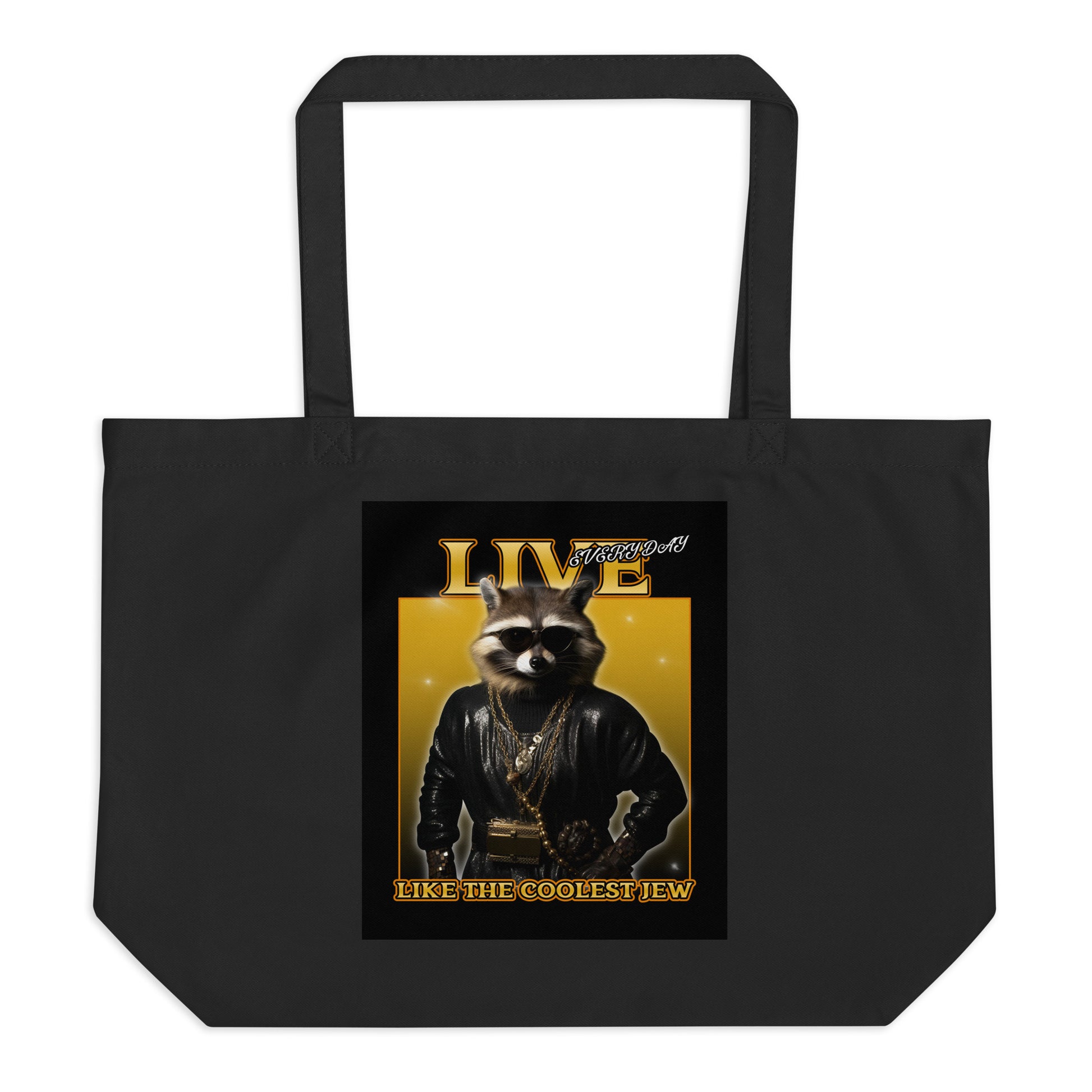 Mr Racoon | Large Organic Tote Bag