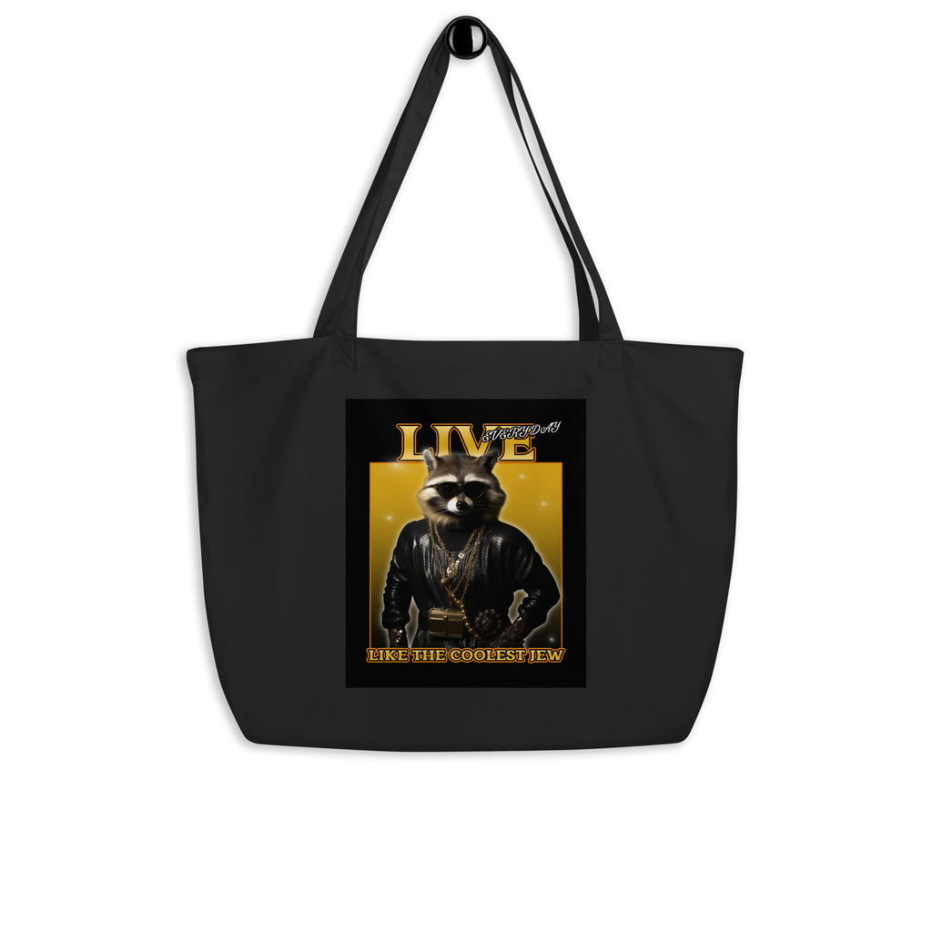 Mr Racoon | Large Organic Tote Bag
