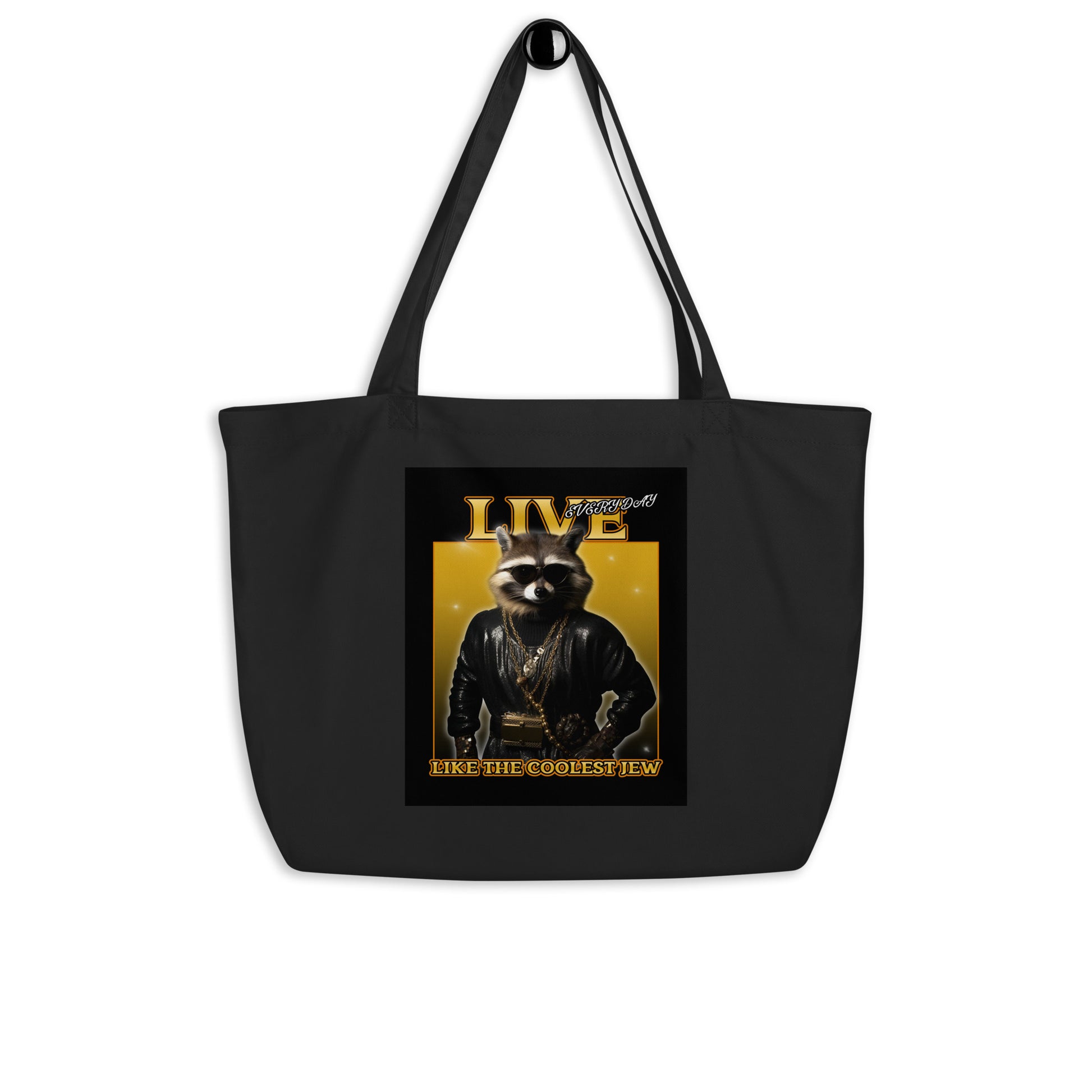 Mr Racoon | Large Organic Tote Bag