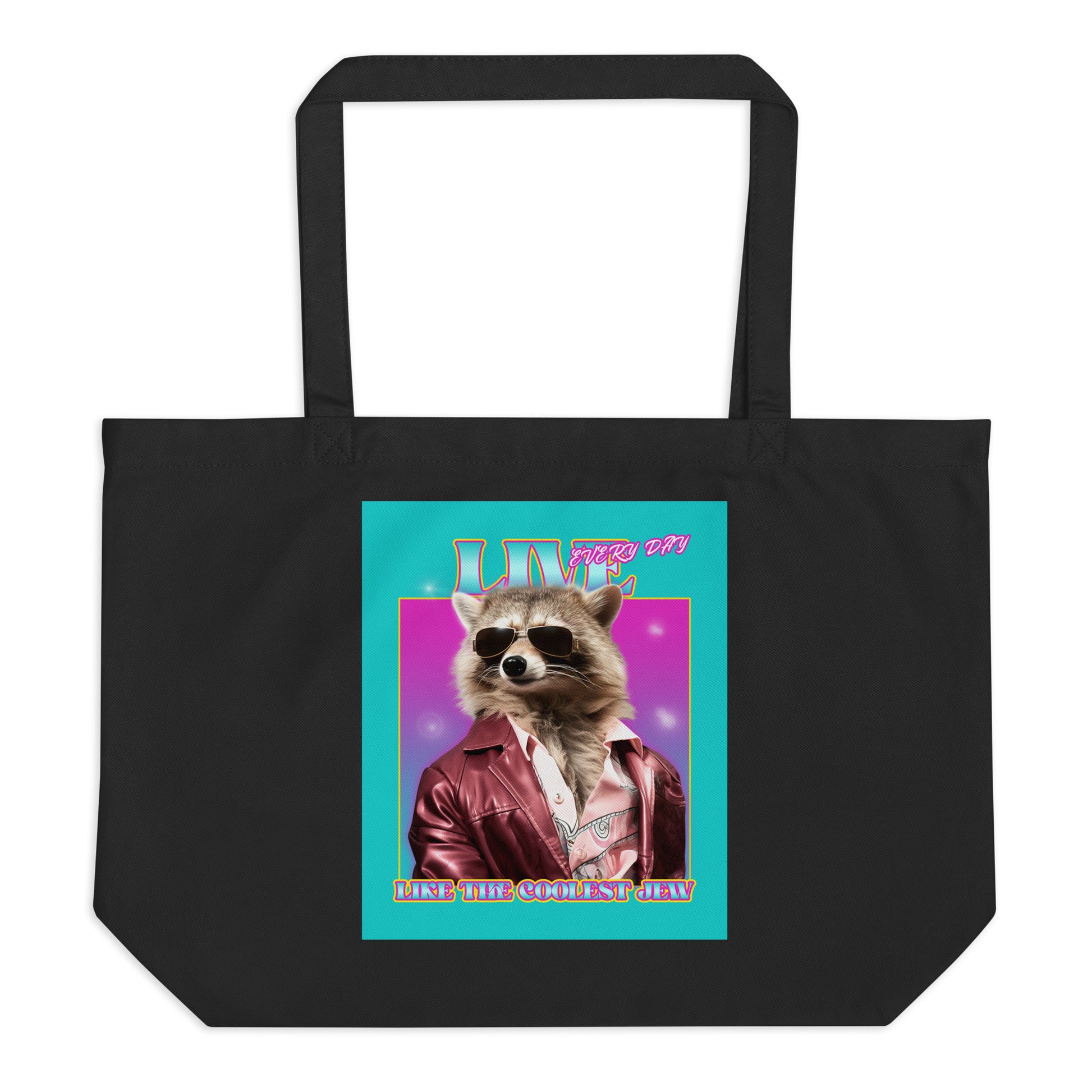 Mr Racoon | Large Organic Tote Bag Jouparty
