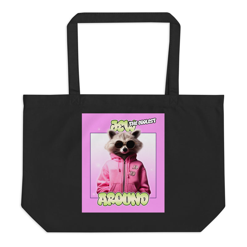Mr Racoon | Large Organic Tote Bag