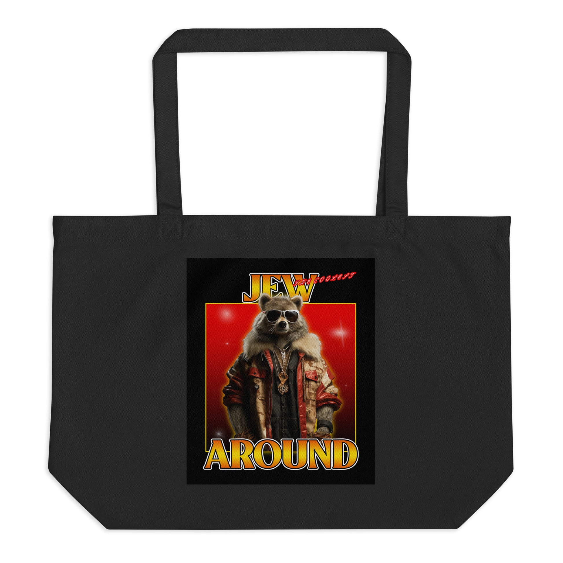 Mr Racoon | Large Organic Tote Bag Jouparty