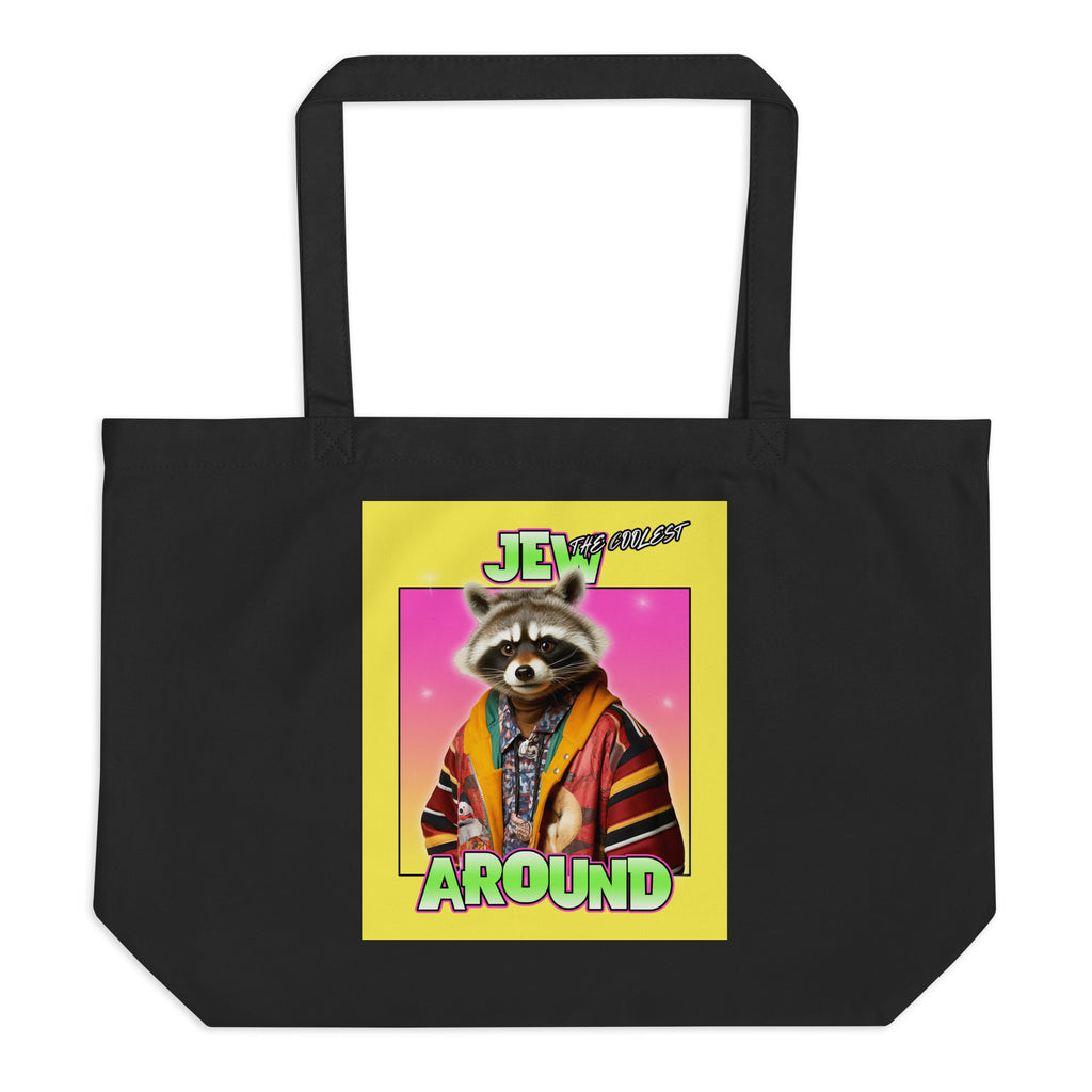 Mr Racoon | Large Organic Tote Bag Jouparty