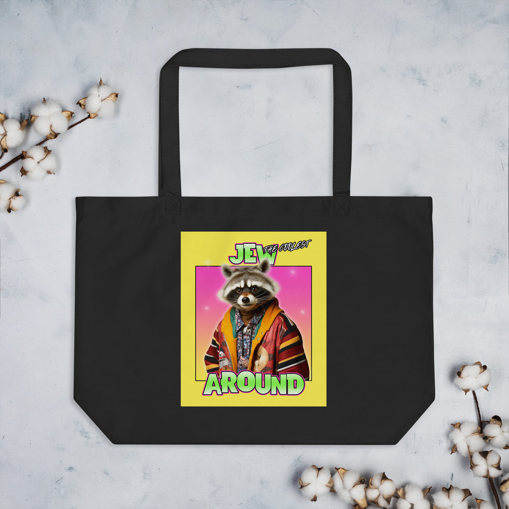 Mr Racoon | Large Organic Tote Bag Jouparty