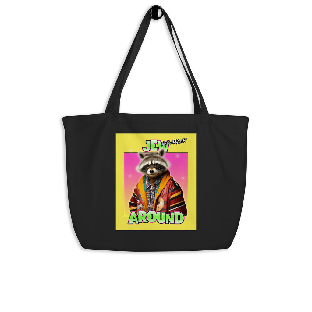 Mr Racoon | Large Organic Tote Bag Jouparty