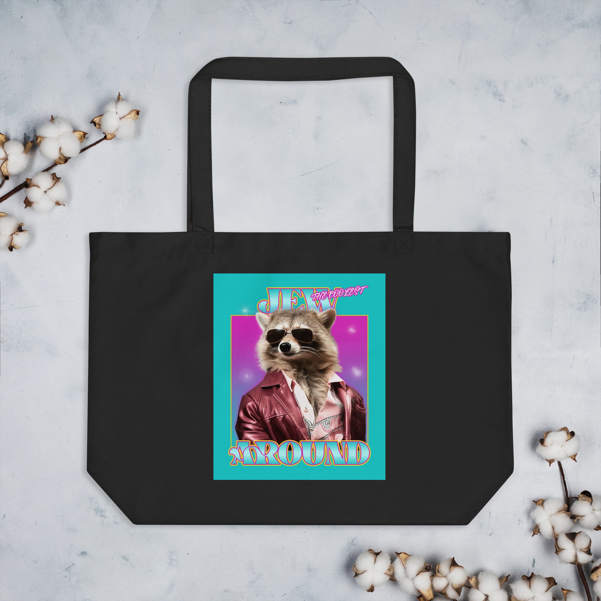 Mr Racoon | Large Organic Tote Bag