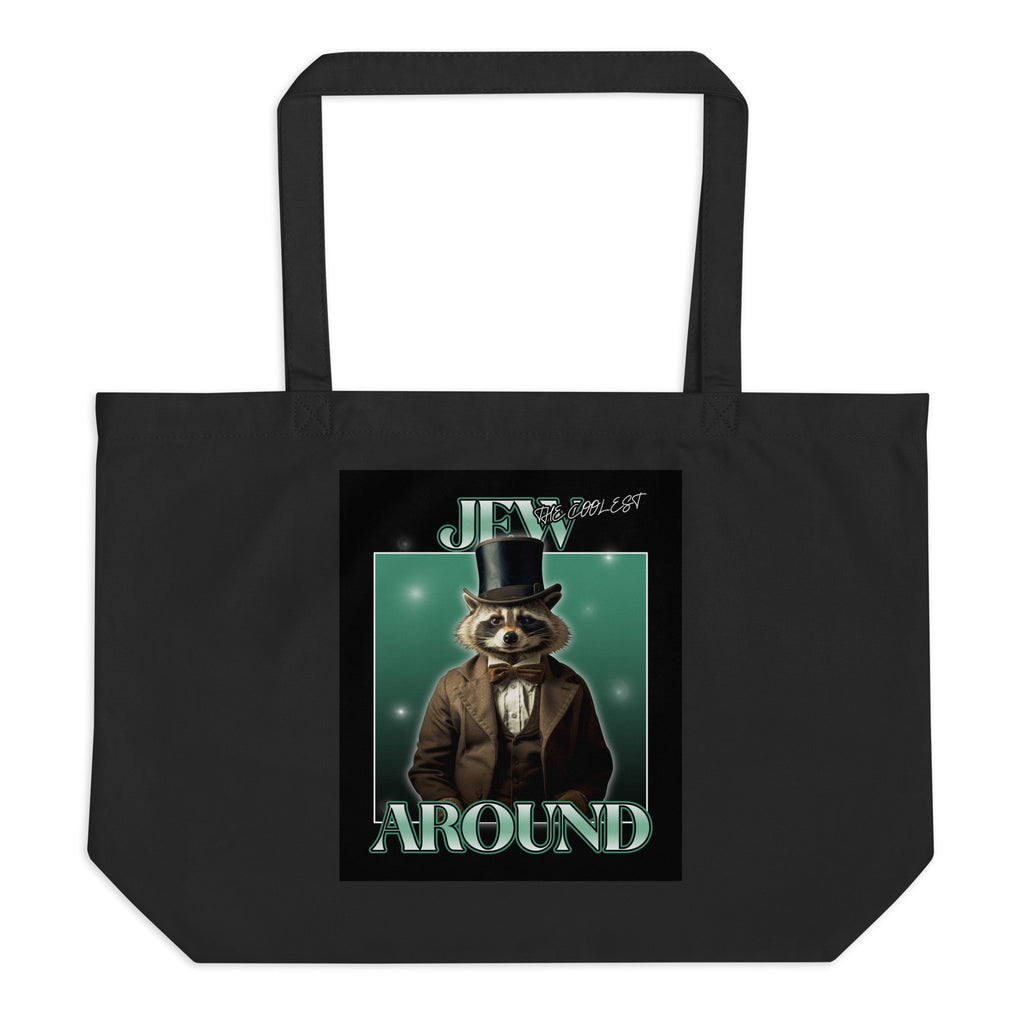 Mr Racoon | Large Organic Tote Bag Jouparty