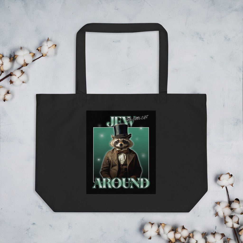 Mr Racoon | Large Organic Tote Bag Jouparty